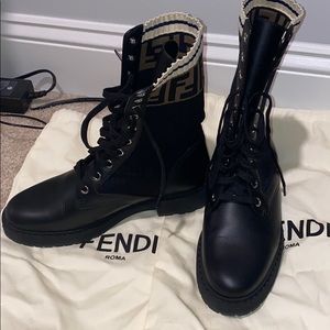 Fendi combat boots